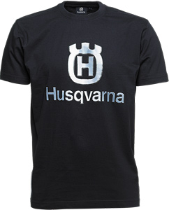 Husqvarna T-Shirt, navy - big logo dans le groupe Produits Husqvarna pour la sylviculture et le jardinage / Husqvarna Équipement de protection individuel / Vêtements de travail / Accories chez GPLSHOP (1016371)