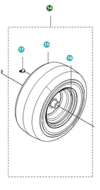 Roue 5010823-01 dans le groupe  chez GPLSHOP (5010823-01)