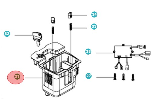 Boîtier de batterie 5014896-02 dans le groupe  chez GPLSHOP (5014896-02)