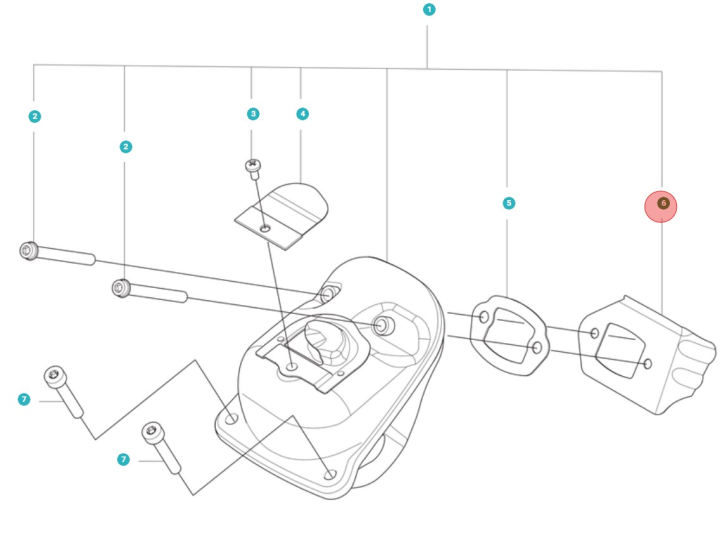 Silencieux déflecteur de chaleur 60C 5018145-01 dans le groupe chez GPLSHOP (5018145-01)