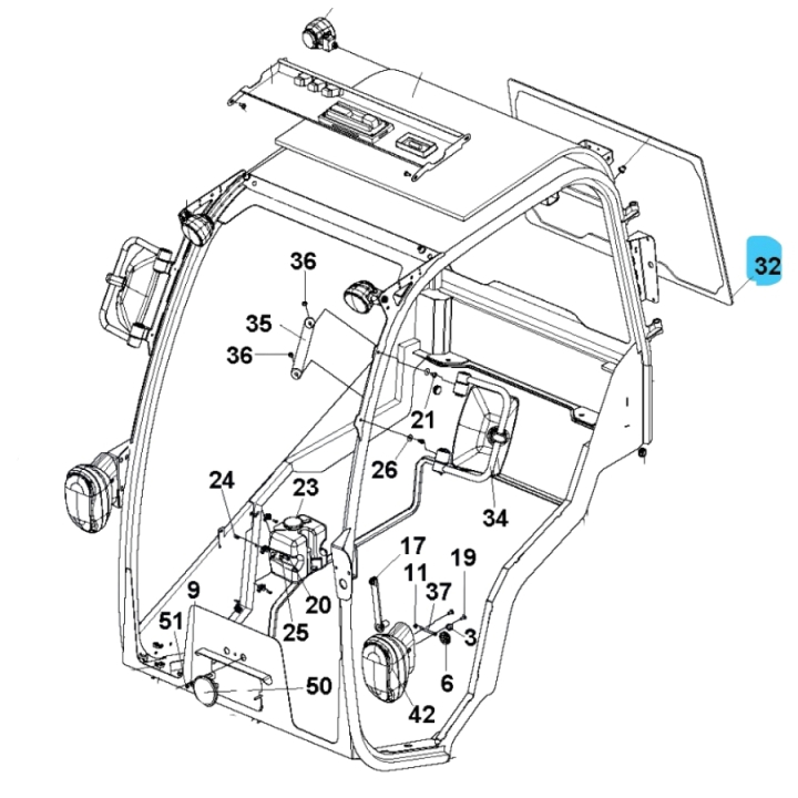 Fenêtre Arrière 5019557-01 dans le groupe  chez GPLSHOP (5019557-01)