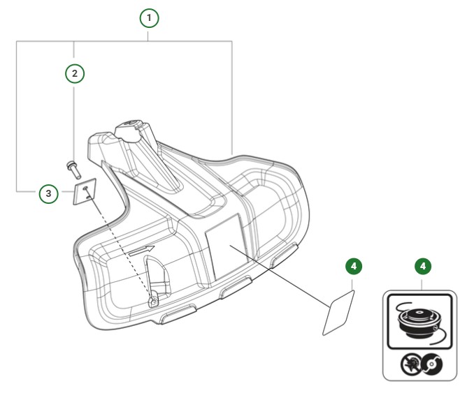 Décalcomanie Trimguard Iec 5037429-02 dans le groupe  chez GPLSHOP (5037429-02)
