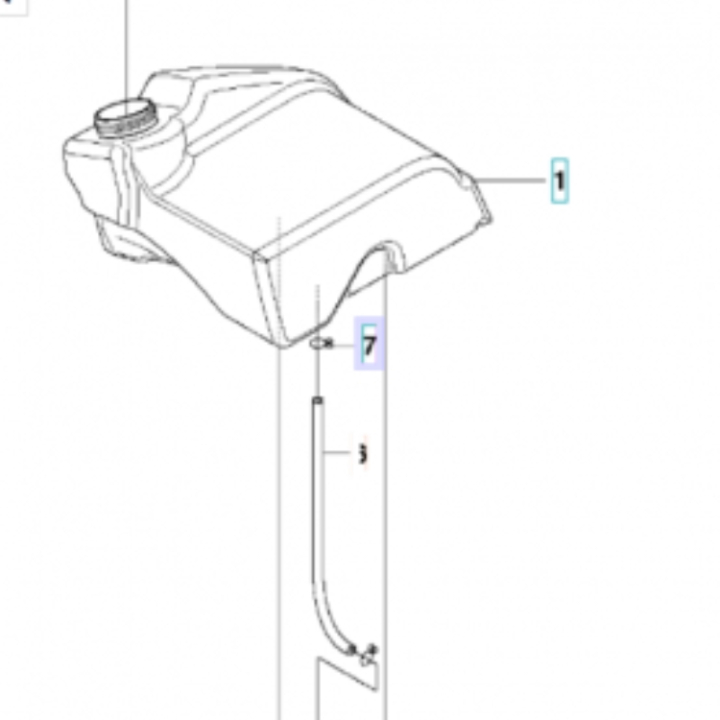 Tuyau de carburant dans le groupe Pièces De Rechange / Pièces détachées Jonsered Tondeuse autoportée / Pièces détachées Jonsered FR 2113 MA chez GPLSHOP (5048000-07)