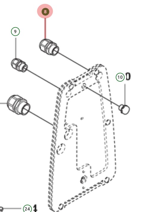 Entree De Cable M20X1.5 5055269-02 dans le groupe chez GPLSHOP (5055269-02)