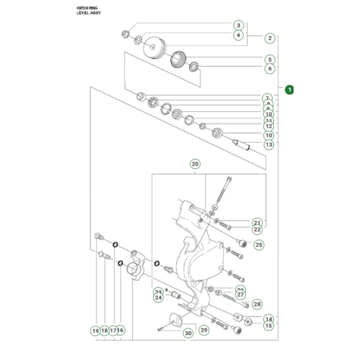 Pièce de rechange pour rouleau de support de levier complet dans le groupe chez GPLSHOP (5063518-10)