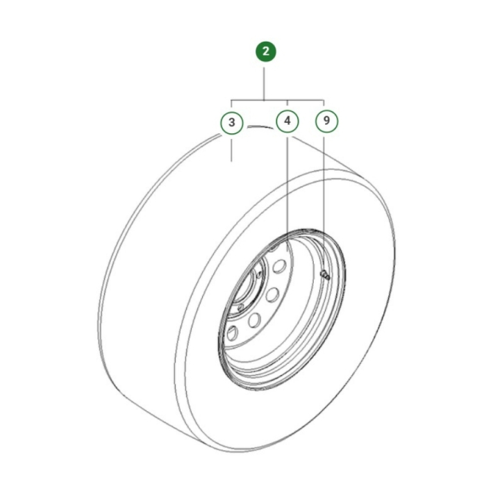 Roue 5160229-01 dans le groupe chez GPLSHOP (5160229-01)