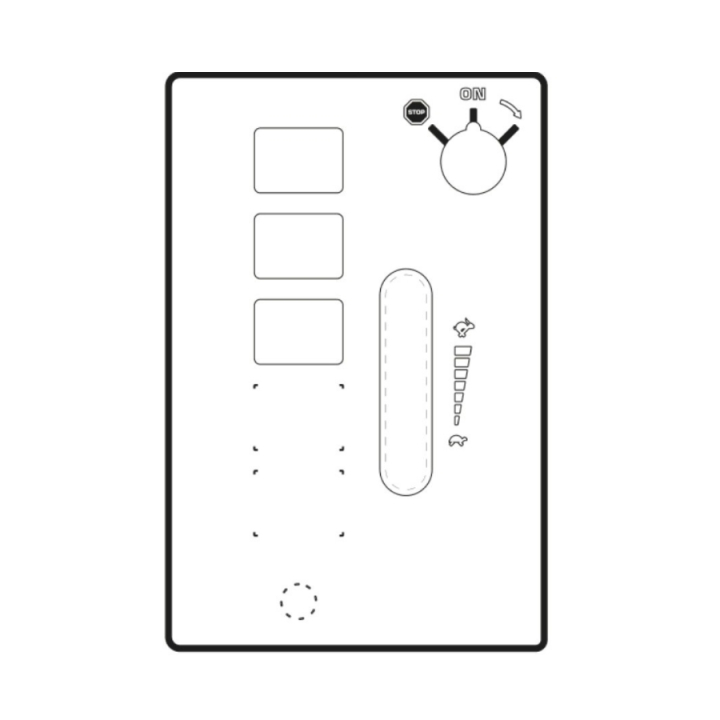 Panneau de commande inférieur autocollant cabine dans le groupe  chez GPLSHOP (5296655-01)