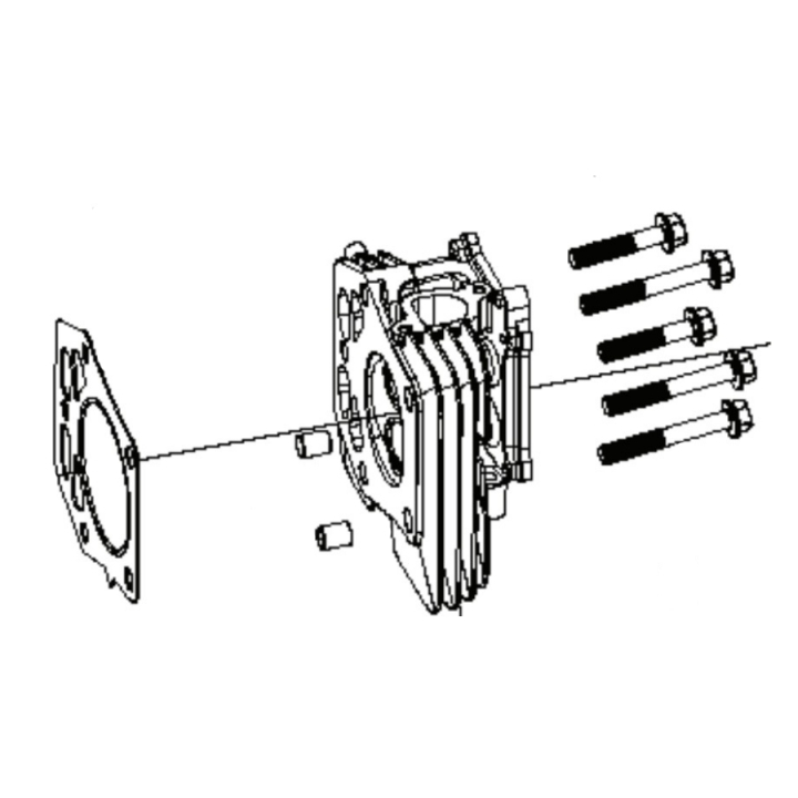 Kit de culasse dans le groupe Pièces De Rechange / Pièces détachées Rider / Pièces détachées Husqvarna Rider 214TC chez GPLSHOP (5311469-91)