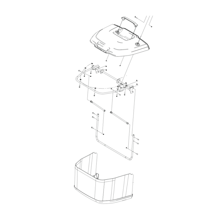 Ensemble de sac à herbe dans le groupe Pièces De Rechange / Pièces détachées Tracteurs tondeuses / Pièces détachées Husqvarna TC 114 chez GPLSHOP (5311482-08)