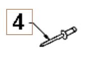 Rivet 5321284-15 dans le groupe Pièces De Rechange / Pièces détachées Husqvarna Souffleuses à neige / Pièces détachées Husqvarna ST430T chez GPLSHOP (5321284-15)
