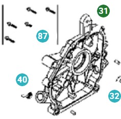 Logement 5324437-73 dans le groupe Pièces De Rechange / Pièces détachées pour Motobineuses Husqvarna / Pièces détachées Husqvarna TF224 chez GPLSHOP (5324437-73)
