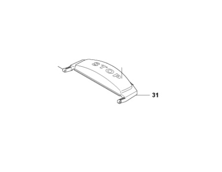 BOUTON Stop R160 dans le groupe Pièces De Rechange Robots Tondeuse / Pièces détachées Gardena R160 / Gardena R160 - 2015 chez GPLSHOP (5351267-03)