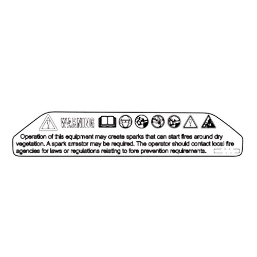 Avertissement concernant l'autocollant, T540Xp Mark3 ! dans le groupe Pièces De Rechange / Pièces détachées Tronçonneuses / ➤Série 500 / Pièces détachées Husqvarna T540XP Mark III chez GPLSHOP (5360309-01)