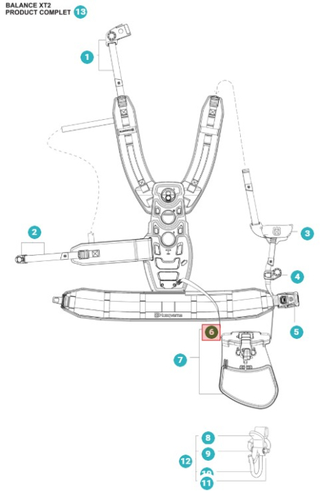 Bande Pullstrap Xt2 Assy 5363736-01 dans le groupe  chez GPLSHOP (5363736-01)