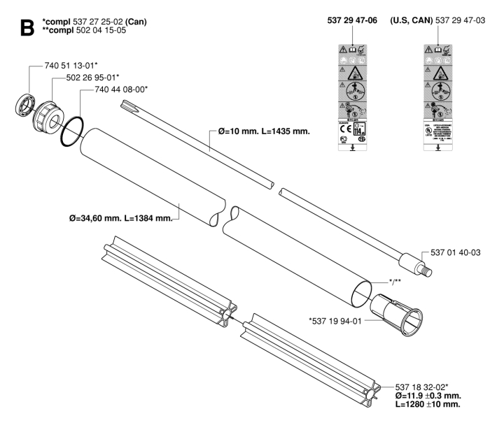 Tuyau De Gréement 5372725-02 dans le groupe chez GPLSHOP (5372725-02)