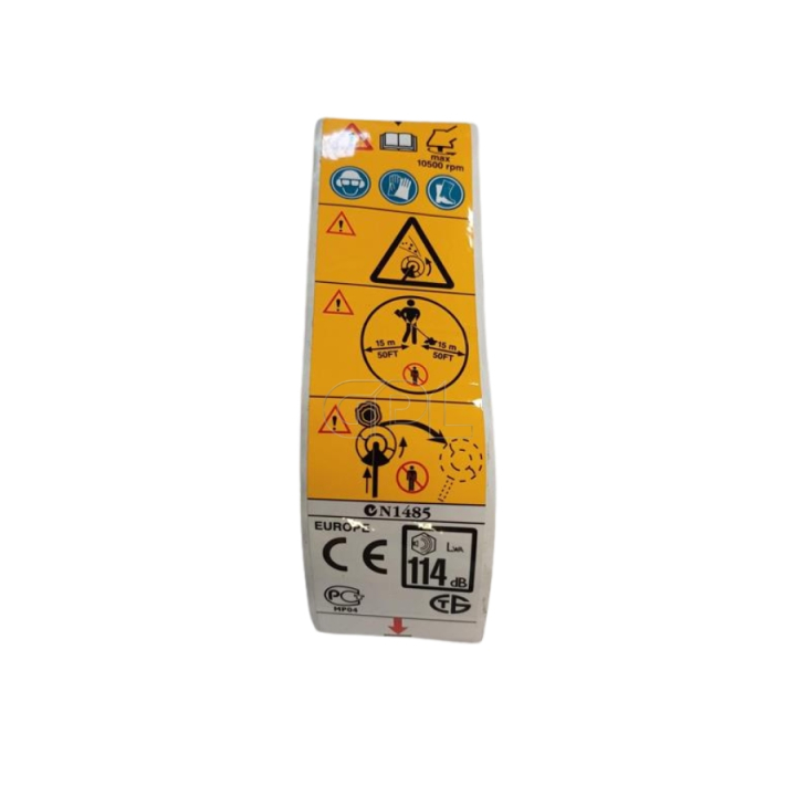 Autocollant 5372947-06 dans le groupe Pièces De Rechange / Pièces détachées Débroussailleuses / Pièces détachées Husqvarna 250RX chez GPLSHOP (5372947-06)