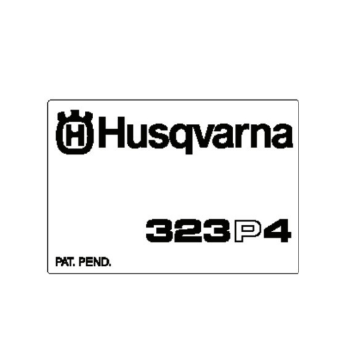 Application De Démarrage D'Autocollants 5373534-10 dans le groupe Pièces De Rechange / Pièces détachées Tronçonneuses / ➤Série 300 / Pièces détachées Husqvarna 323P4 chez GPLSHOP (5373534-10)