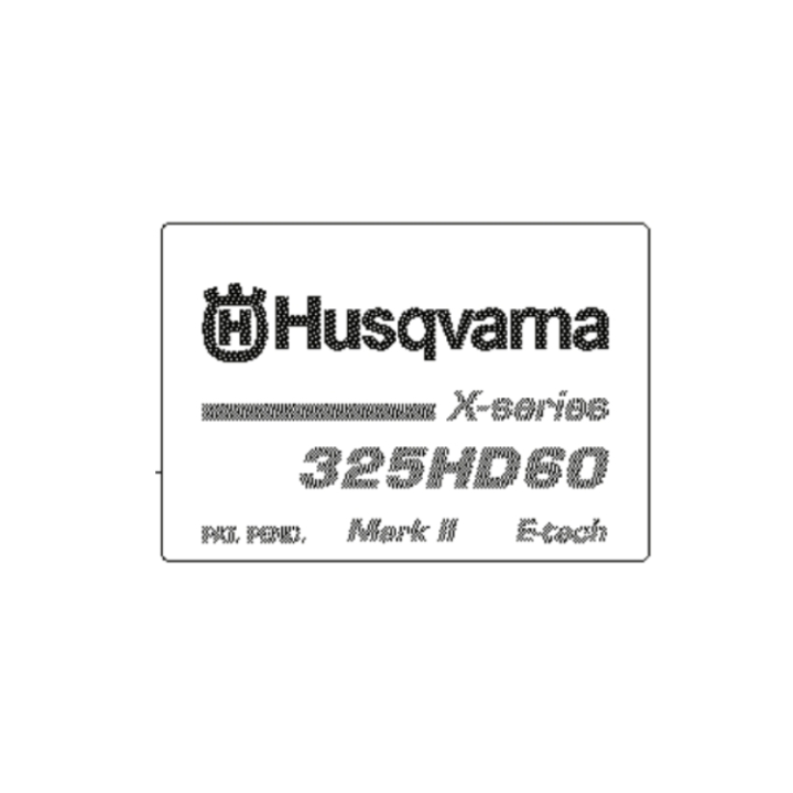 Décalque dans le groupe Pièces De Rechange / Pièces détachées Taille-haies / Pièces détachées Husqvarna 323HD60 chez GPLSHOP (5373534-20)
