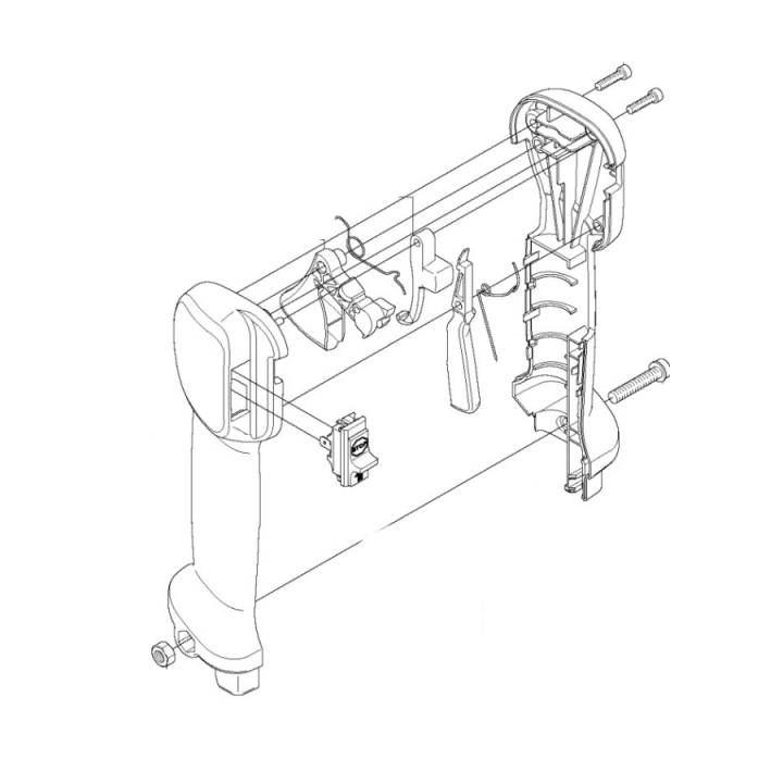 Système de poignée Kpl 5374245-14 dans le groupe Pièces De Rechange / Pièces détachées Jonsered Débroussailleuses / Pièces détachées Jonsered GC2236 chez GPLSHOP (5374245-14)
