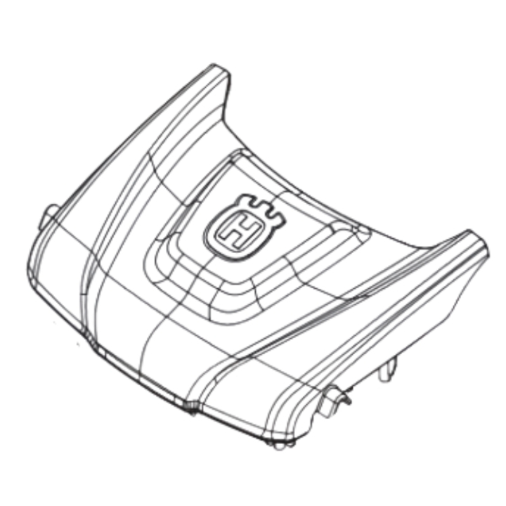 Couverture avant avec Husqvarna Dec 5375696-02 dans le groupe  chez GPLSHOP (5375696-02)