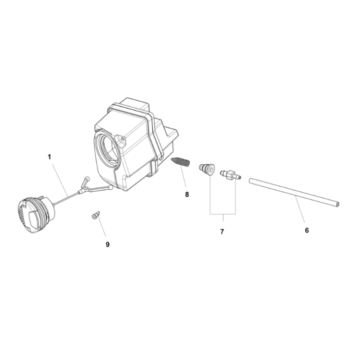 Pièces de service Tank Assy 240I 5386310-01 dans le groupe Pièces De Rechange / Pièces détachées Tronçonneuses / Pièces détachées Husqvarna 240i chez GPLSHOP (5386310-01)
