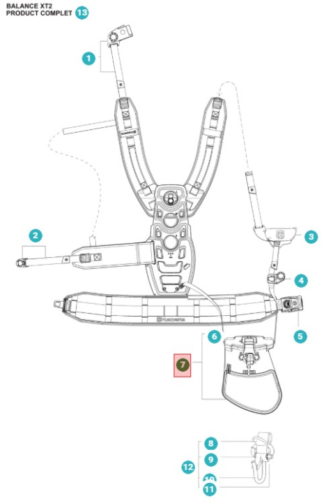 Coussin de hanche Xt2 Assy Coussin de hanche Assy 5387418-01 dans le groupe chez GPLSHOP (5387418-01)