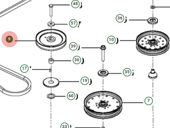 Poulie 5391125-07 dans le groupe  chez GPLSHOP (5391125-07)
