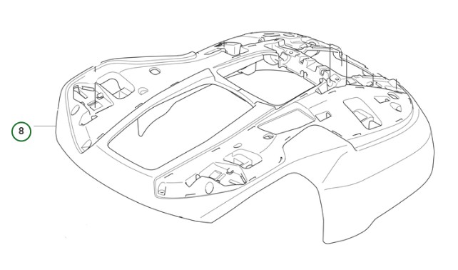 CHASSI Automower R6V, 308V, 312V dans le groupe Pièces De Rechange Robots Tondeuse / Pièces détachées Husqvarna Automower® 312V chez GPLSHOP (5401418-01)