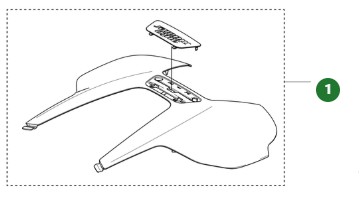 Capot supérieur Automower 430V Nera dans le groupe Pièces De Rechange Robots Tondeuse / Pièces détachées Husqvarna Automower® 430V Nera chez GPLSHOP (5401969-01)