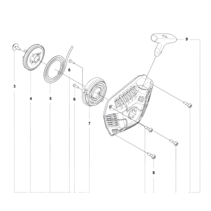 Démarreur Husqvarna 564XP dans le groupe chez GPLSHOP (5402235-01)