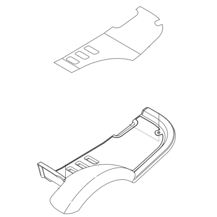 Plaque de pied dans le groupe Pièces De Rechange / Pièces détachées Rider / Pièces détachées Husqvarna Rider 11C chez GPLSHOP (5448959-02)