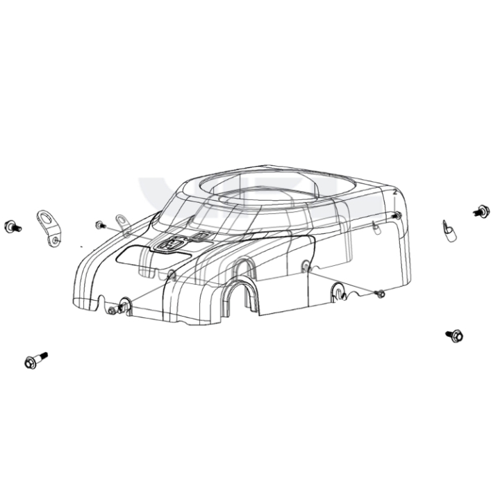 Couvercle du ventilateur dans le groupe Pièces De Rechange / Pièces détachées Rider / Pièces détachées Husqvarna Rider 214C chez GPLSHOP (5460295-01)