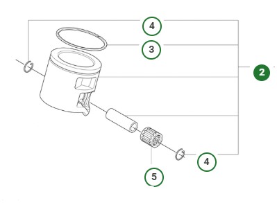 Piston Husqvarna 560 XPG Mark II, 562 XPG Mark II dans le groupe  chez GPLSHOP (5461080-04)