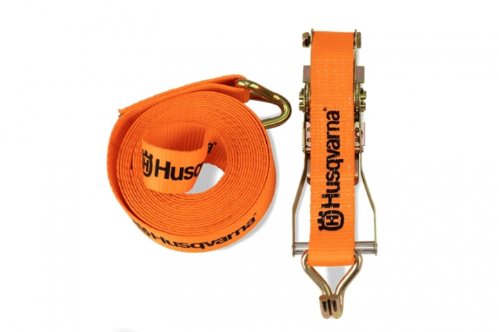 Sangle d’arrimage Husqvarna avec crochet en J pour 5000 kg dans le groupe Produits Husqvarna pour la sylviculture et le jardinage / Husqvarna Tronçonneuses / Accories Tronçonneuses chez GPLSHOP (5462475-03)
