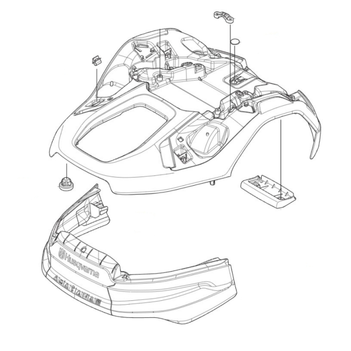BODY KIT 300 NERA dans le groupe Pièces De Rechange Robots Tondeuse / Pièces détachées Husqvarna Automower® 310E Nera / Automower 310E Nera - 2026 chez GPLSHOP (5465218-01)
