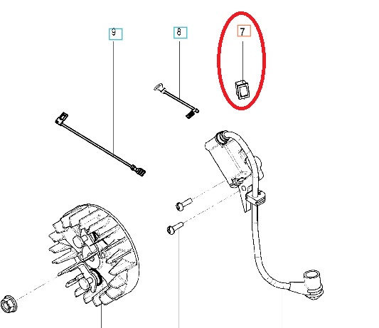 Changer 5742264-01 dans le groupe Pièces De Rechange / Pièces détachées Tronçonneuses / Pièces détachées Husqvarna 120/E chez GPLSHOP (5742264-01)