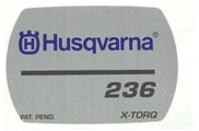 Décalcomanie 5757297-01 dans le groupe Pièces De Rechange / Pièces détachées Tronçonneuses / Pièces détachées Husqvarna 235/E chez GPLSHOP (5757297-01)