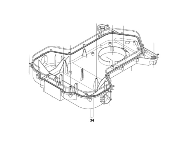 CHASSI LOWER KIT dans le groupe Pièces De Rechange Robots Tondeuse / Pièces détachées Husqvarna Automower® 265 ACX / Automower 265 ACX - 2015 chez GPLSHOP (5759439-02)