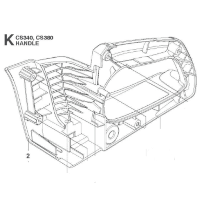 Poignée Arrière 5760255-01 dans le groupe chez GPLSHOP (5760255-01)