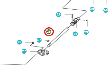 Arbre De Transmission 5764895-01 dans le groupe  chez GPLSHOP (5764895-01)