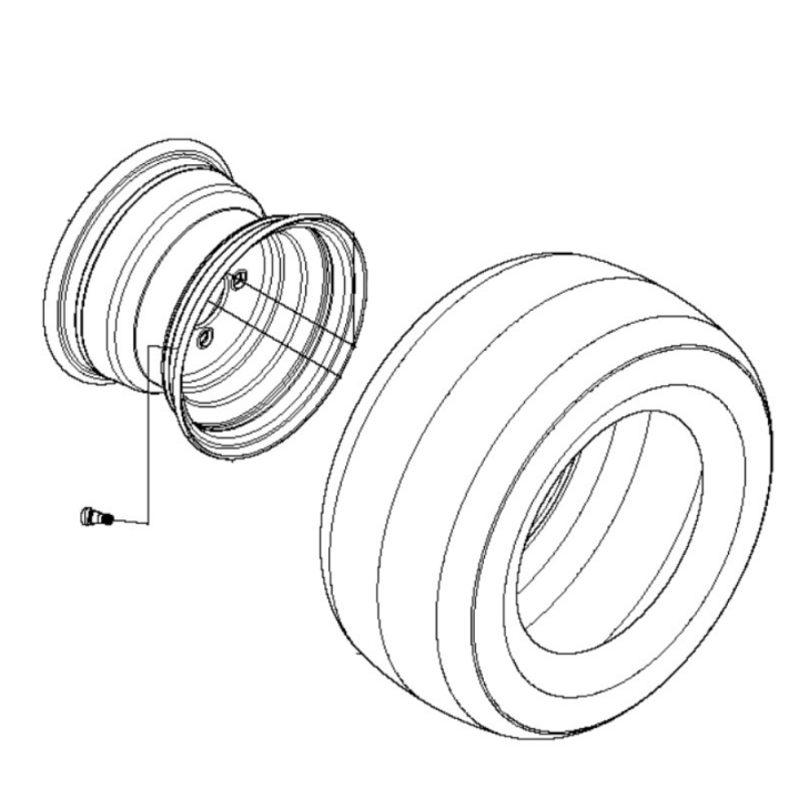 Roue Kpl 5769591-01 dans le groupe  chez GPLSHOP (5769591-01)