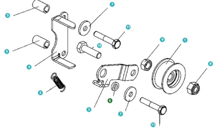 Rondelle D'Entretoise 5775204-01 dans le groupe Pièces De Rechange / Pièces détachées pour Motobineuses Husqvarna / Pièces détachées Husqvarna TR348 chez GPLSHOP (5775204-01)