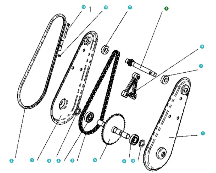 Épaule 5775222-01 dans le groupe Pièces De Rechange / Pièces détachées pour Motobineuses Husqvarna / Pièces détachées Husqvarna TF120 chez GPLSHOP (5775222-01)