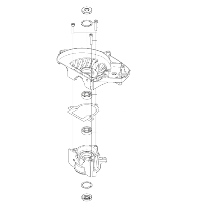 Carter moteur dans le groupe Pièces De Rechange / Pièces détachées Taille-haies / Pièces détachées Husqvarna 322HD60 chez GPLSHOP (5776699-02)