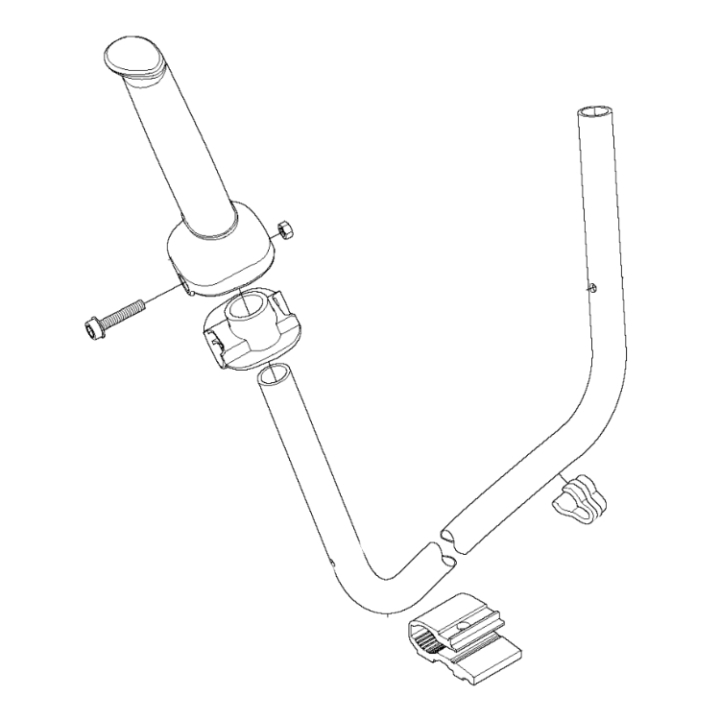 Guidon complet poignée souple 5782482-01 dans le groupe Pièces De Rechange / Pièces détachées Débroussailleuses / Pièces détachées Husqvarna 525RX/T chez GPLSHOP (5782482-01)