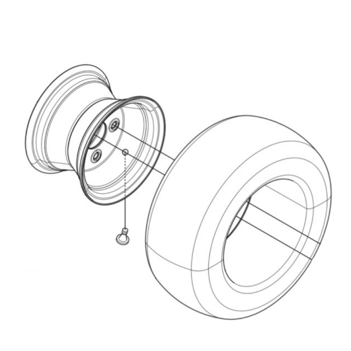 Ensemble de roue dans le groupe Pièces De Rechange / Pièces détachées Rider / Pièces détachées Husqvarna Rider 422 TS AWD chez GPLSHOP (5806303-02)