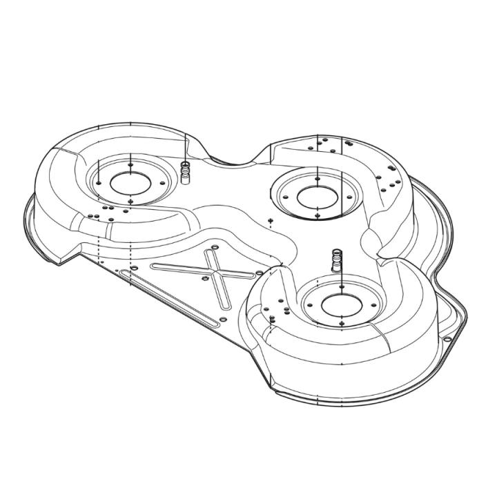Deck Shell Assy Combi 94 Noir 5811176-12 dans le groupe  chez GPLSHOP (5811176-12)