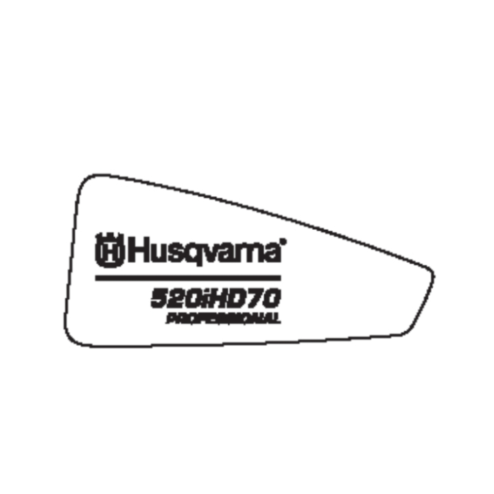 Produit de décalcomanie gauche 520Ihd70 dans le groupe Pièces De Rechange / Pièces détachées Taille-haies / Pièces détachées Husqvarna 520iHD70 chez GPLSHOP (5816628-06)