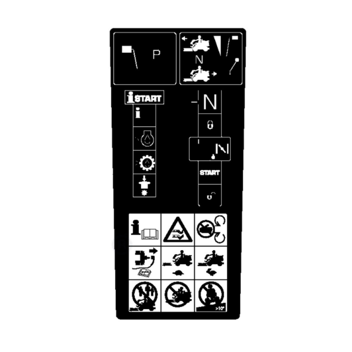 Autocollant D'Avertissement/Démarrage P524 5825700-06 dans le groupe  chez GPLSHOP (5825700-06)