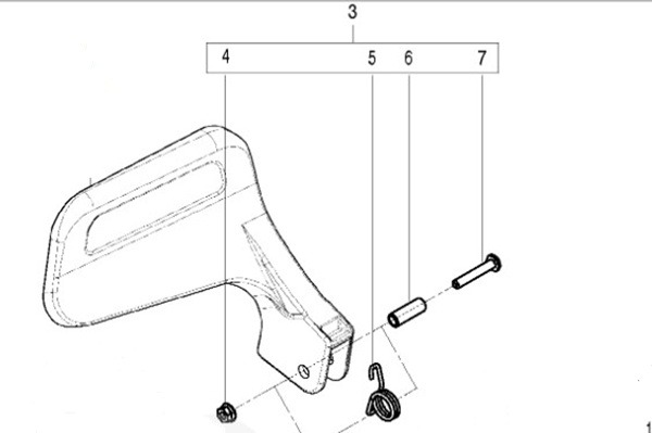 Étui De Protection Complet 5826101-01 dans le groupe Pièces De Rechange / Pièces détachées Tronçonneuses / Pièces détachées Husqvarna 120/E chez GPLSHOP (5826101-01)